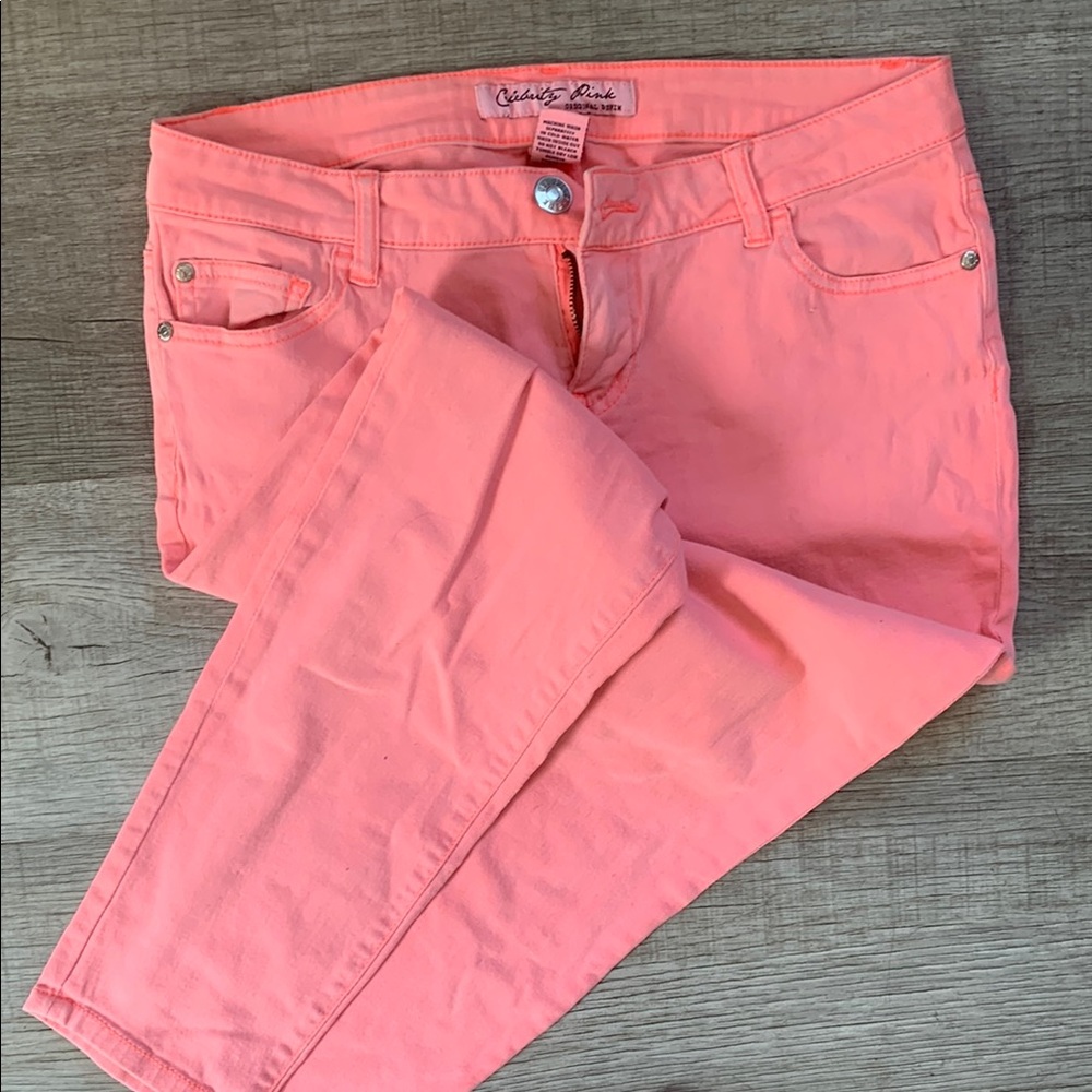 Vibrant Coral Women's Jeans